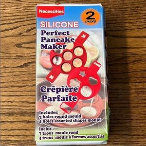 Silicone Perfect Pancake Maker - Red NWT